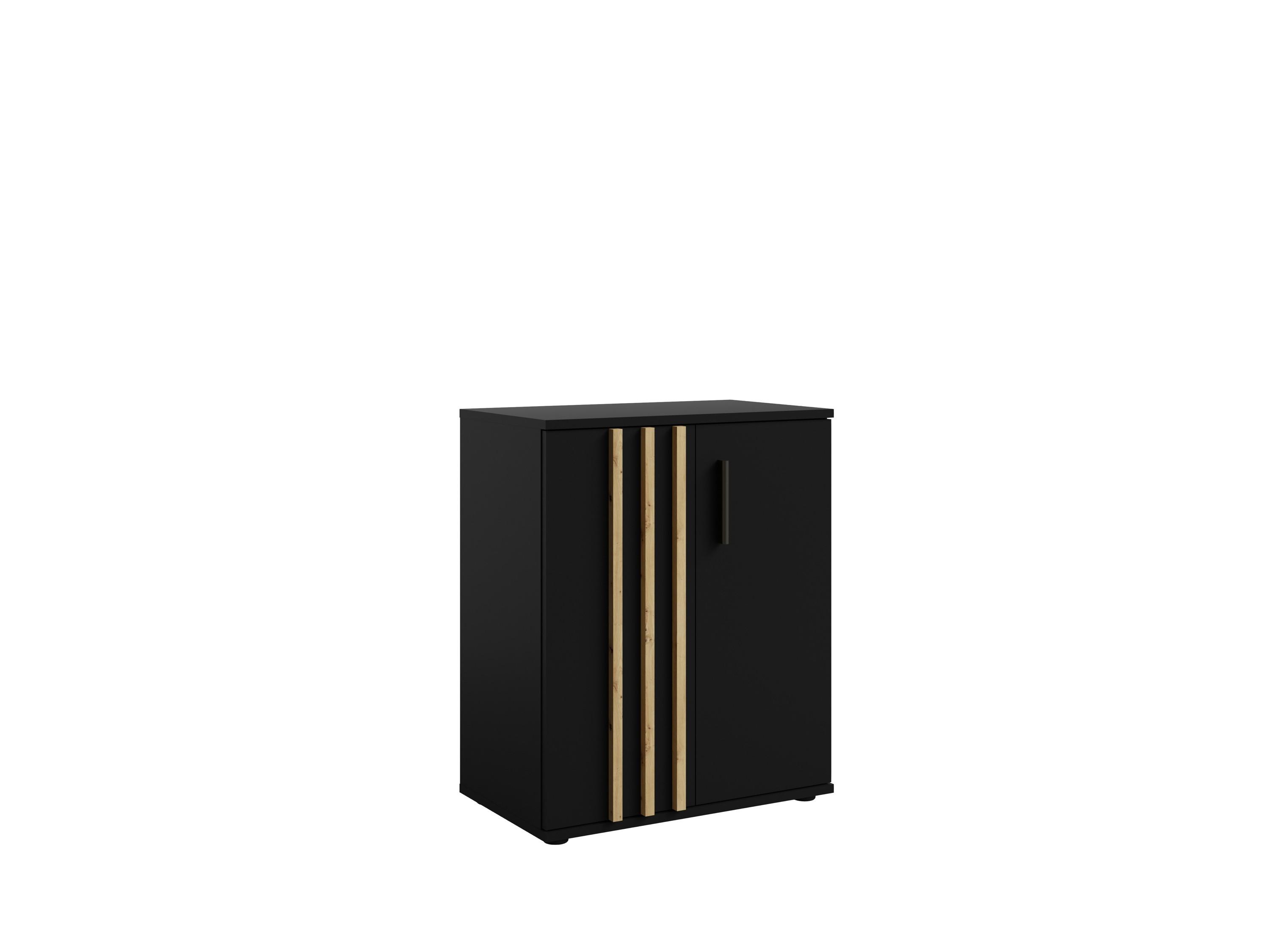 KOMMODE Schwarz 60/73/35 - Schwarz, Holzwerkstoff (60/73/35cm) - RAUMHIRSCH FURNITURE