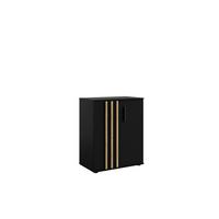 KOMMODE Schwarz 60/73/35 - Schwarz, Holzwerkstoff (60/73/35cm) - RAUMHIRSCH FURNITURE