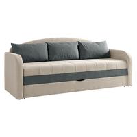 SCHLAFSOFA Tenus - Beige/Schwarz, Holz/Textil (208/86/76cm) - MIRJAN24