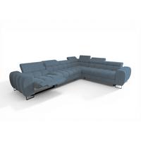 ECKSOFA Bastien Relax - Türkis, Holzwerkstoff/Textil (330/260cm) - Fun Möbel