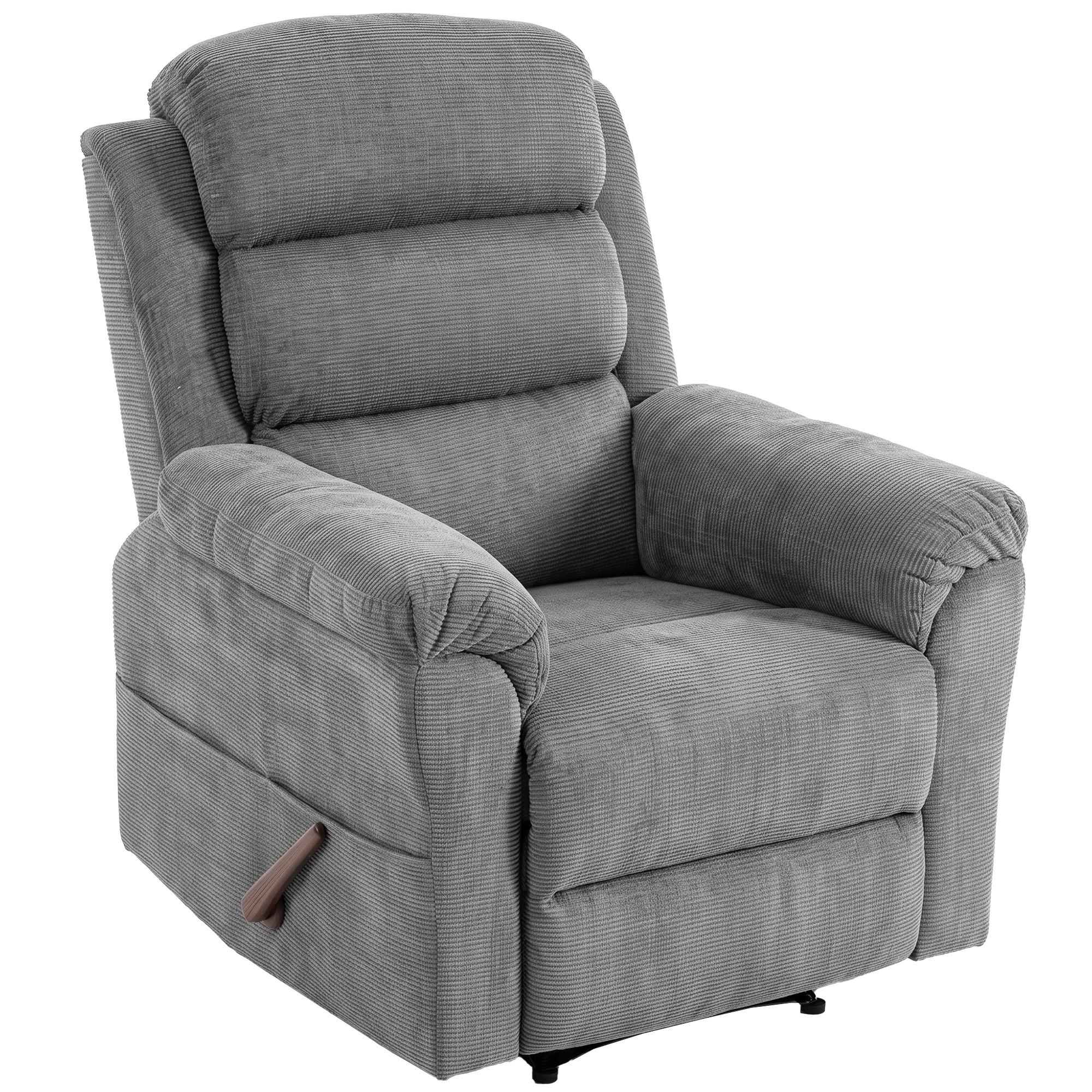 MASSAGESESSEL Polyester Grau - Grau, Textil/Metall (87/109/95cm) - HOMCOM