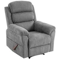 MASSAGESESSEL Polyester Grau - Grau, Textil/Metall (87/109/95cm) - HOMCOM