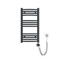 HANDTUCHHEIZKÖRPER elektrisch gebogen Anthrazit 75/40/5,6 cm - Anthrazit, Metall (40/75/4.4cm) - EMKE