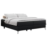 BOXBETT LESS 200/200 Schwarz Kunstleder - H3 - Schwarz, Holz/Textil (200/200cm) - MKS