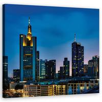 WANDBILD städte und architektur blau - Blau, Textil (40/40cm) - Feeby