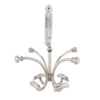 WANDGARDEROBE mit 8 Haken - Silberfarben, Metall (41/40/29cm) - Signature