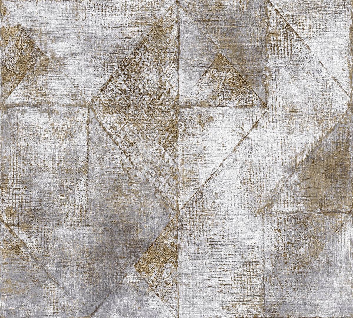 VLIESTAPETE Gold 53/1005 cm - Grau, Kunststoff/Textil (53/1cm) - KUNSTLOFT