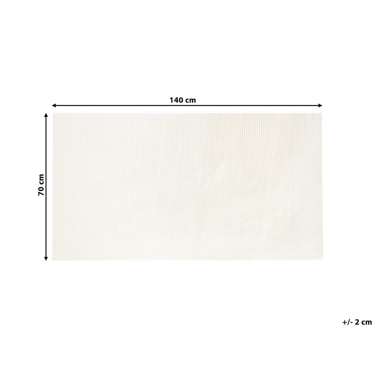 ANTIRUTSCHMATTE Balad 140/70 cm - Weiß, Kunststoff (70/140cm) - Beliani