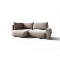 ECKSOFA Galan Mini Mit Schlaffunktion - Beige, Holzwerkstoff/Textil (241/153cm) - Fun Möbel