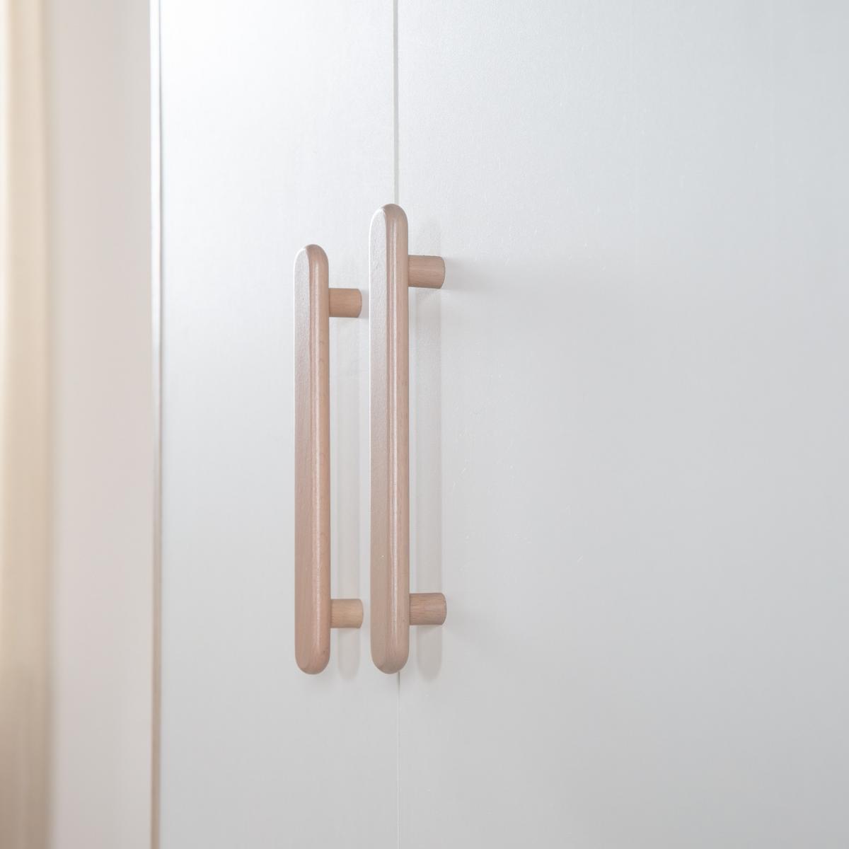 KINDERKLEIDERSCHRANK Cabane 2-türig - Eichefarben/Weiß, Holz/Holzwerkstoff (96/190/50cm) - Roba