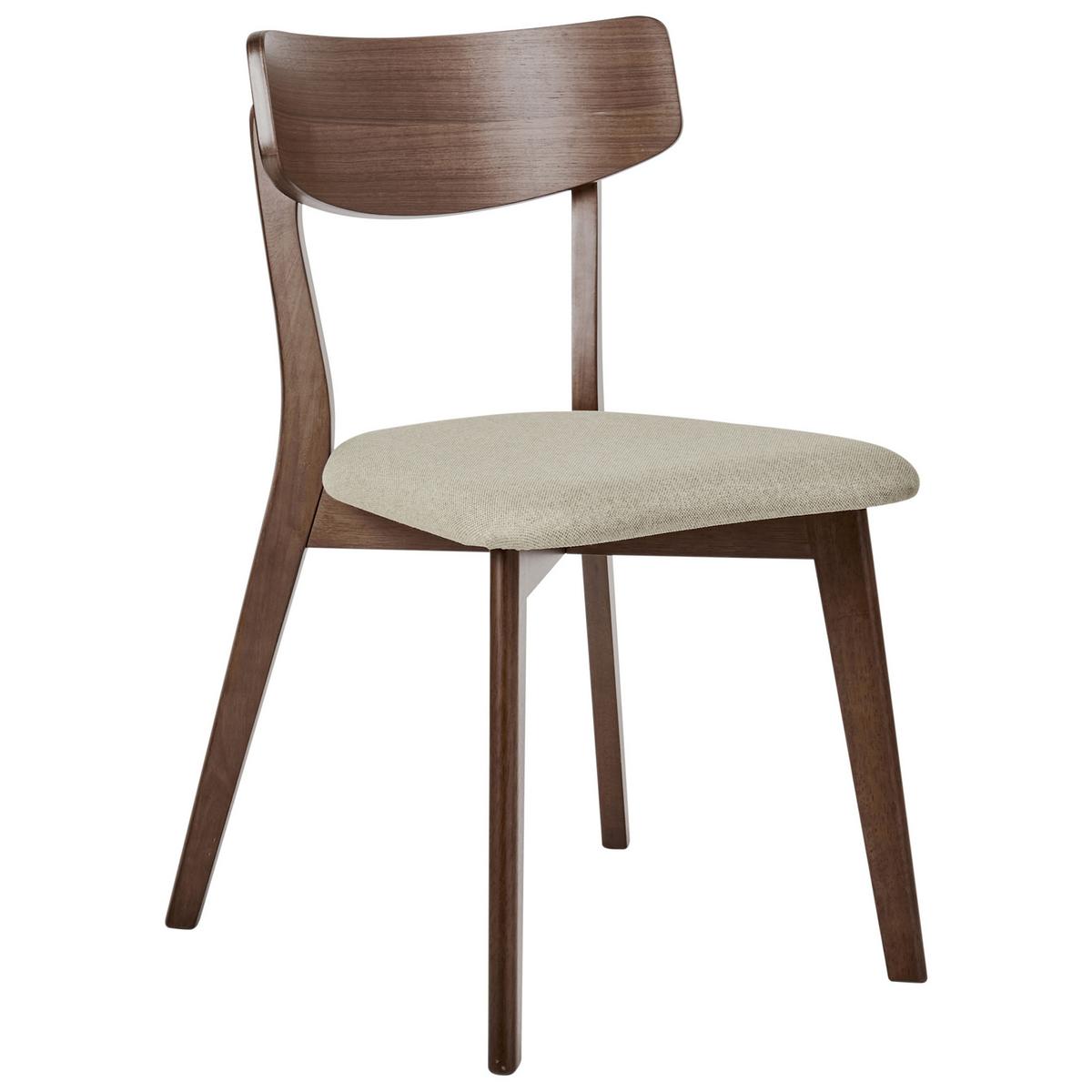 ESSZIMMERSTUHL 2er-Set Braun Hope - Beige/Braun, Holz (51/77/49cm) - Beliani