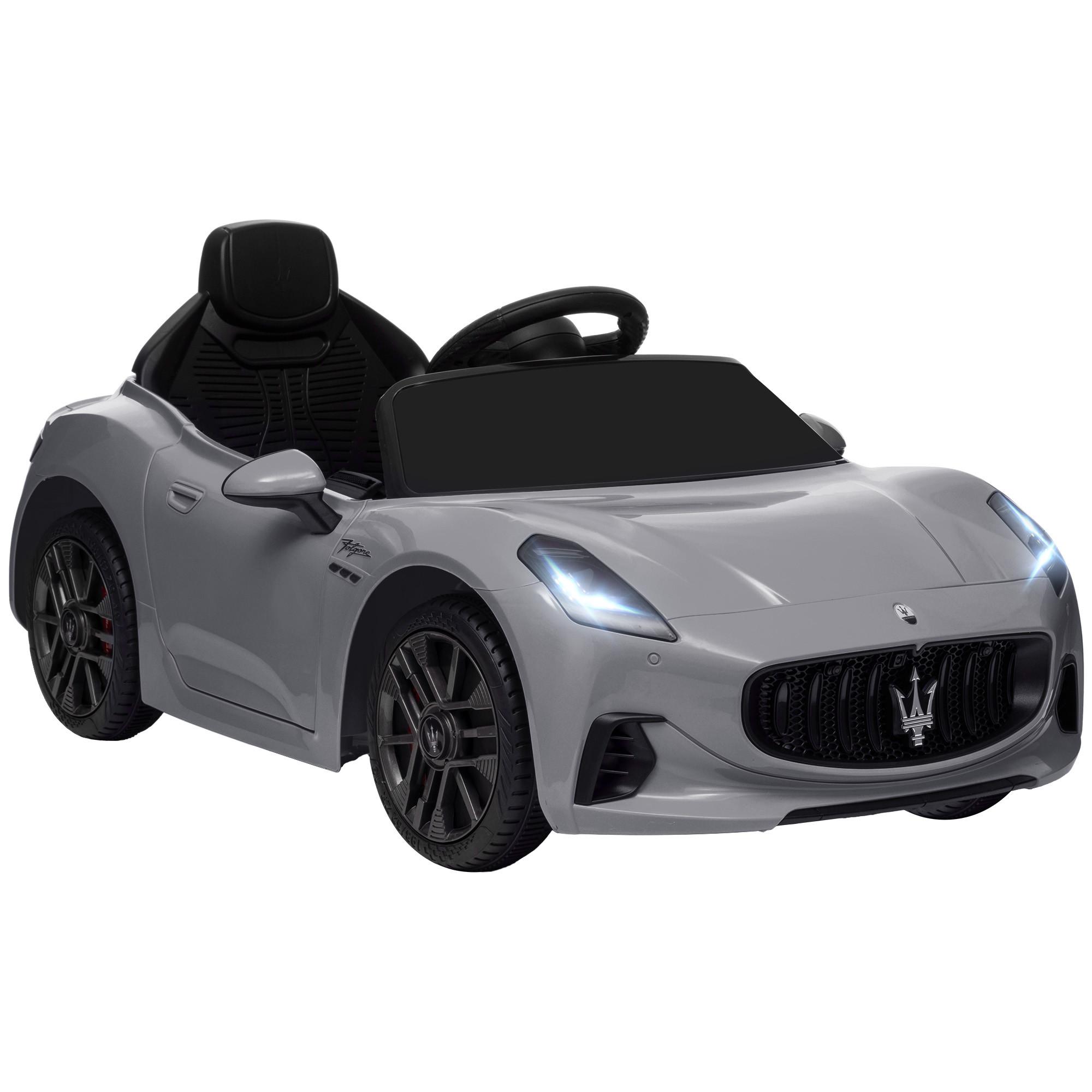 KINDER Elektroauto 12V Kinderauto mit 2,4 GHz Fernbedienung, 2 Motor, Grau - Grau, Kunststoff (98/59/43cm) - AIYAPLAY