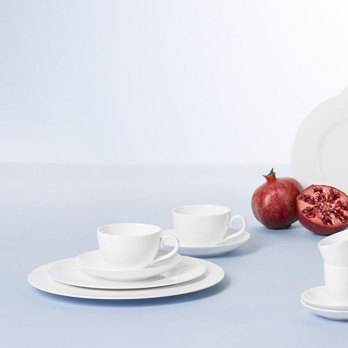 KAFFEETASSEN MIT UNTERTASSEN Royal weiß 200 ml - Weiß, Keramik (15/8.4/15cm) - Villeroy & Boch