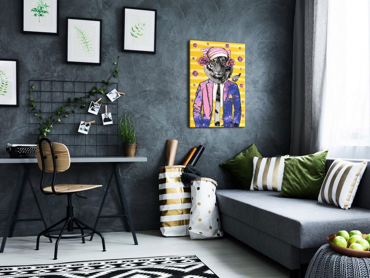 MALEN NACH ZAHLEN 40/50 cm - Multicolor, Textil (1.4/50cm) - KUNSTLOFT
