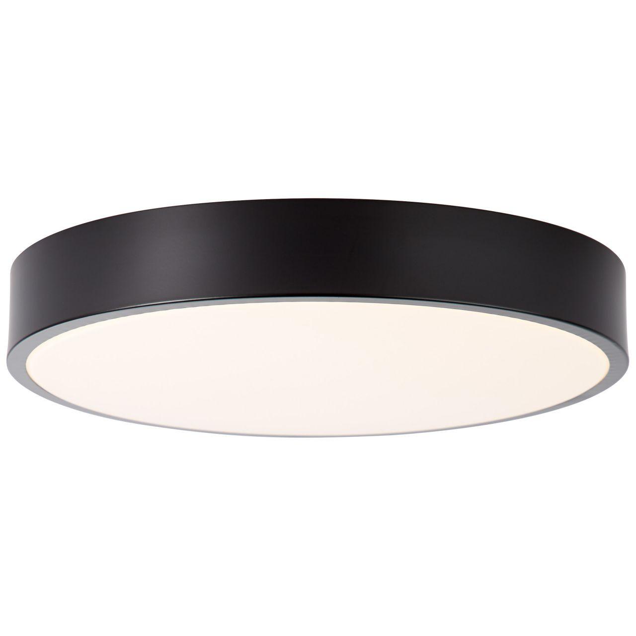 DECKENLEUCHTE Slimline G97013/06 - Schwarz, Metall (33/33/6.5cm) - Brilliant