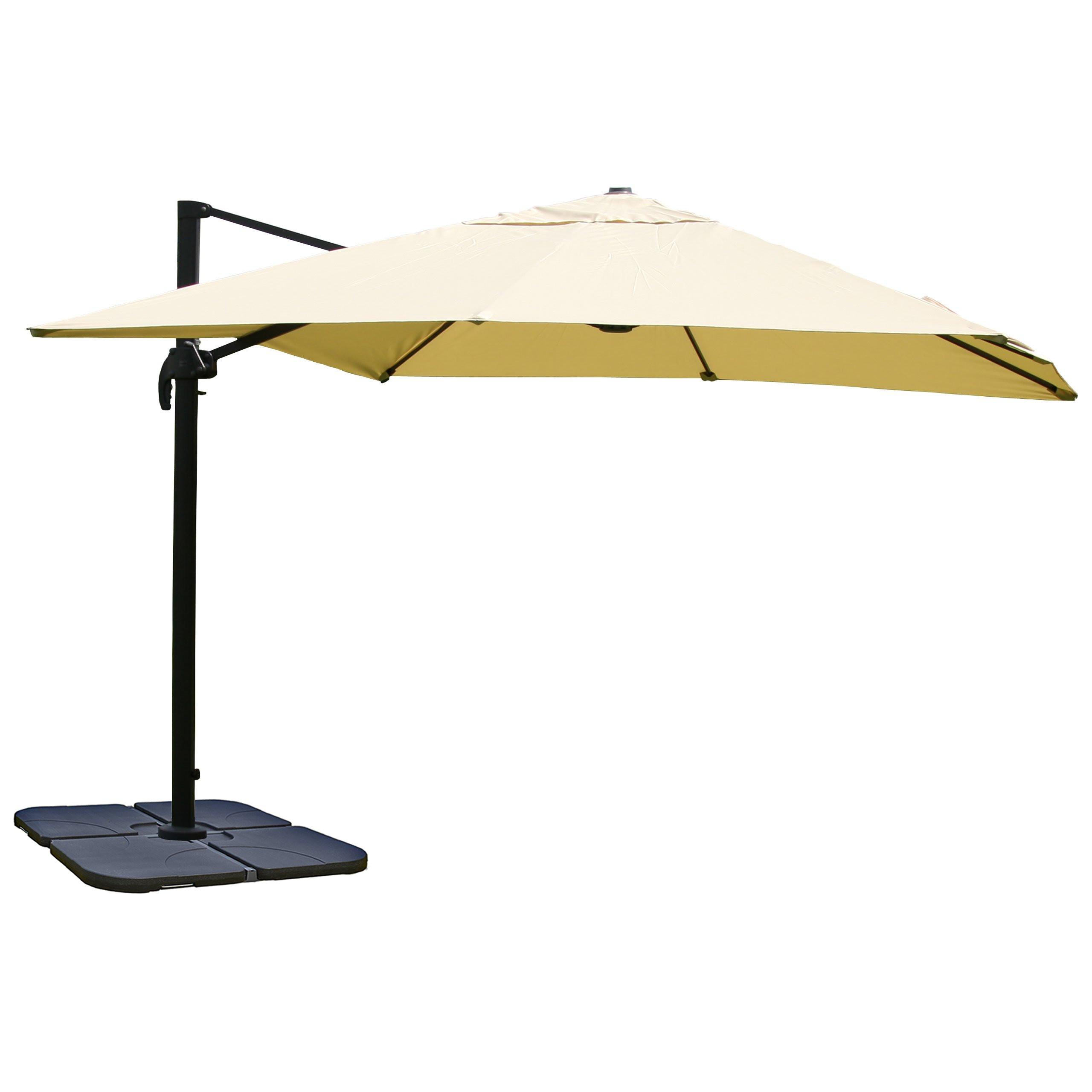 AMPELSCHIRM I Cremeweiß 300/300 cm - Weiß, Textil (360/300cm) - MCW