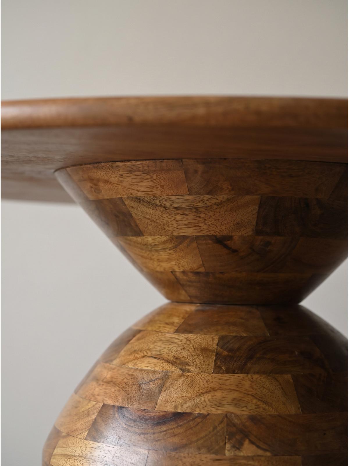 ESSTISCH ATRANI, Mango Massivholz, Ø 120 x 74 cm - Braun, Mangoholz/Holz (120/120/74cm) - KADIMA DESIGN