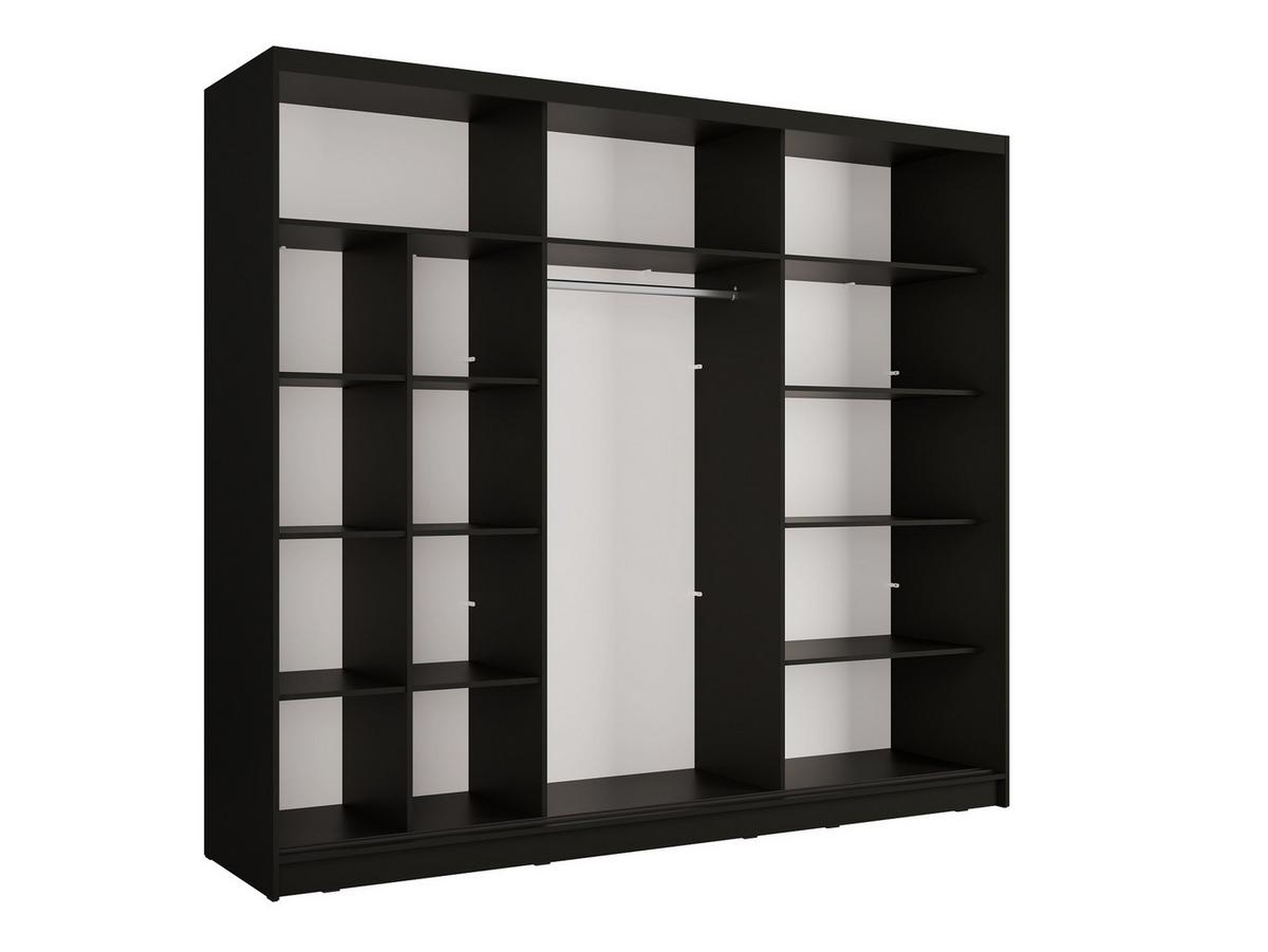 KLEIDERSCHRANK Graphitgrau 248/215/62 - Graphitfarben, Holzwerkstoff (248/215/62cm) - RAUMHIRSCH FURNITURE