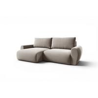ECKSOFA Galan Mit Schlaffunktion - Beige, Holzwerkstoff/Textil (253/153cm) - Fun Möbel