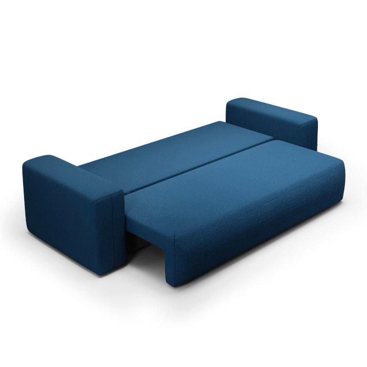 SOFA Bliss 3 Sitzplätze Blau - Blau, Holz (252/72/97cm) - Petits-meubles