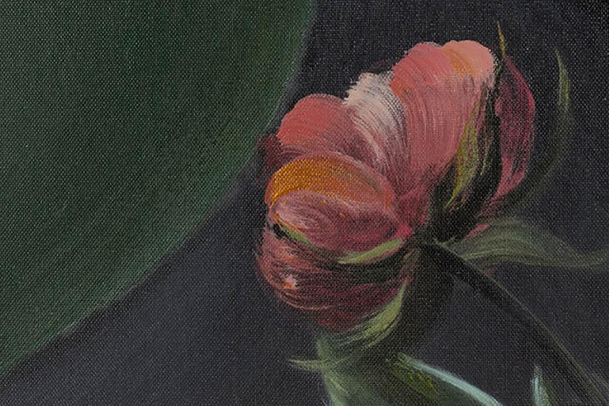 ACRYLBILD HANDGEMALT 60/90 cm - Beige/Schwarz, Holz/Textil (60/90cm) - KUNSTLOFT