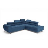 ECKSOFA Bastien Max Mit Schlaffunktion - Blau, Holzwerkstoff/Textil (260/225cm) - Fun Möbel