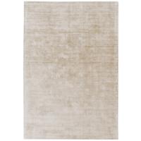 VISKOSETEPPICH handgewebt BARI, einfarbig, Beige-Grau, 160 x 230 cm - Beige, Textil (160/230cm) - KADIMA DESIGN