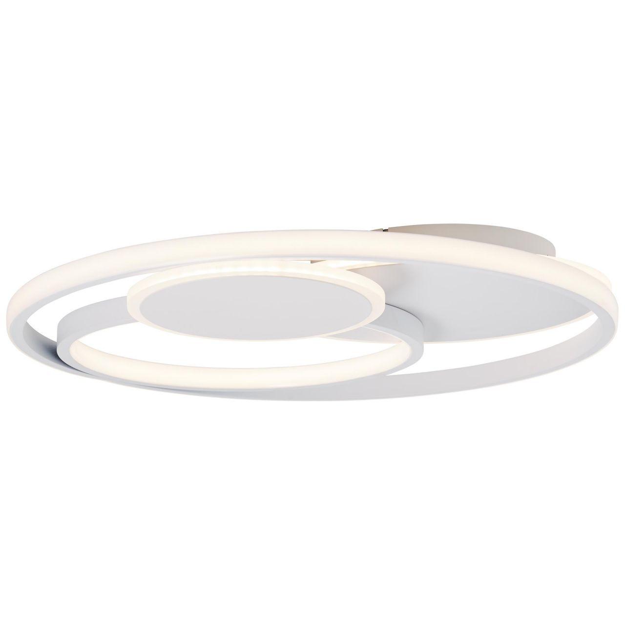 DECKENLEUCHTE Runda G99371/75 - Weiß, Metall (50/50/7cm) - Brilliant