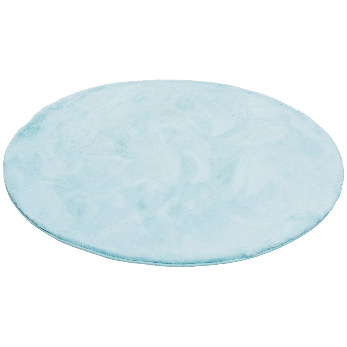 FELLTEPPICH LUXUS SUPER SOFT PLUSH RUND - Türkis, Textil (80/80cm) - Pergamon
