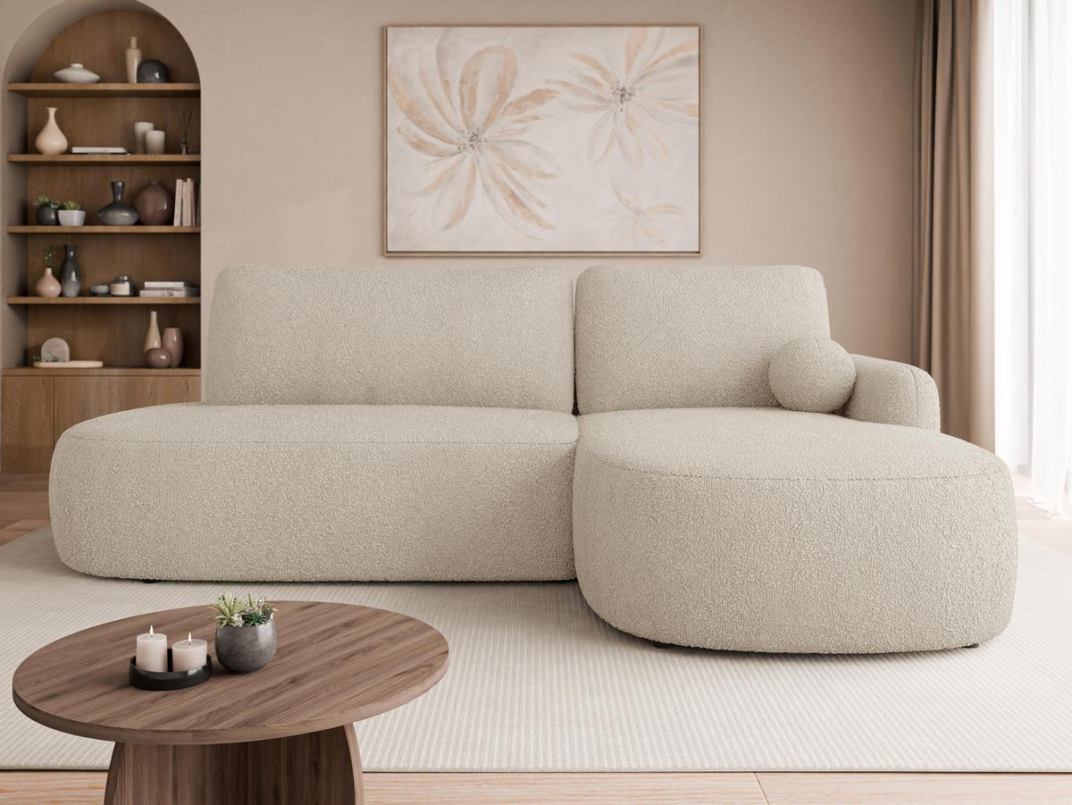 ECKSOFA Loridu O Premium, Seite: Rechts - Schwarz/Naturfarben, Holz/Kunststoff (174/274cm) - MIRJAN24