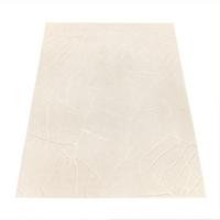 KURZFLORTEPPICH, mit Struktur, aus Polyester, Florhöhe 12 mm, Creme, 80 x 150 cm - Beige, Textil (150/80cm) - KADIMA DESIGN