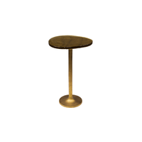 BEISTELLTISCH DARI Gold Glas - Goldfarben, Glas/Metall (33/38/60cm) - KAWOLA