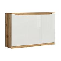 SIDEBOARD June Weiß und Holz - Weiß, Holzwerkstoff (135/92/40cm) - Petits-meubles