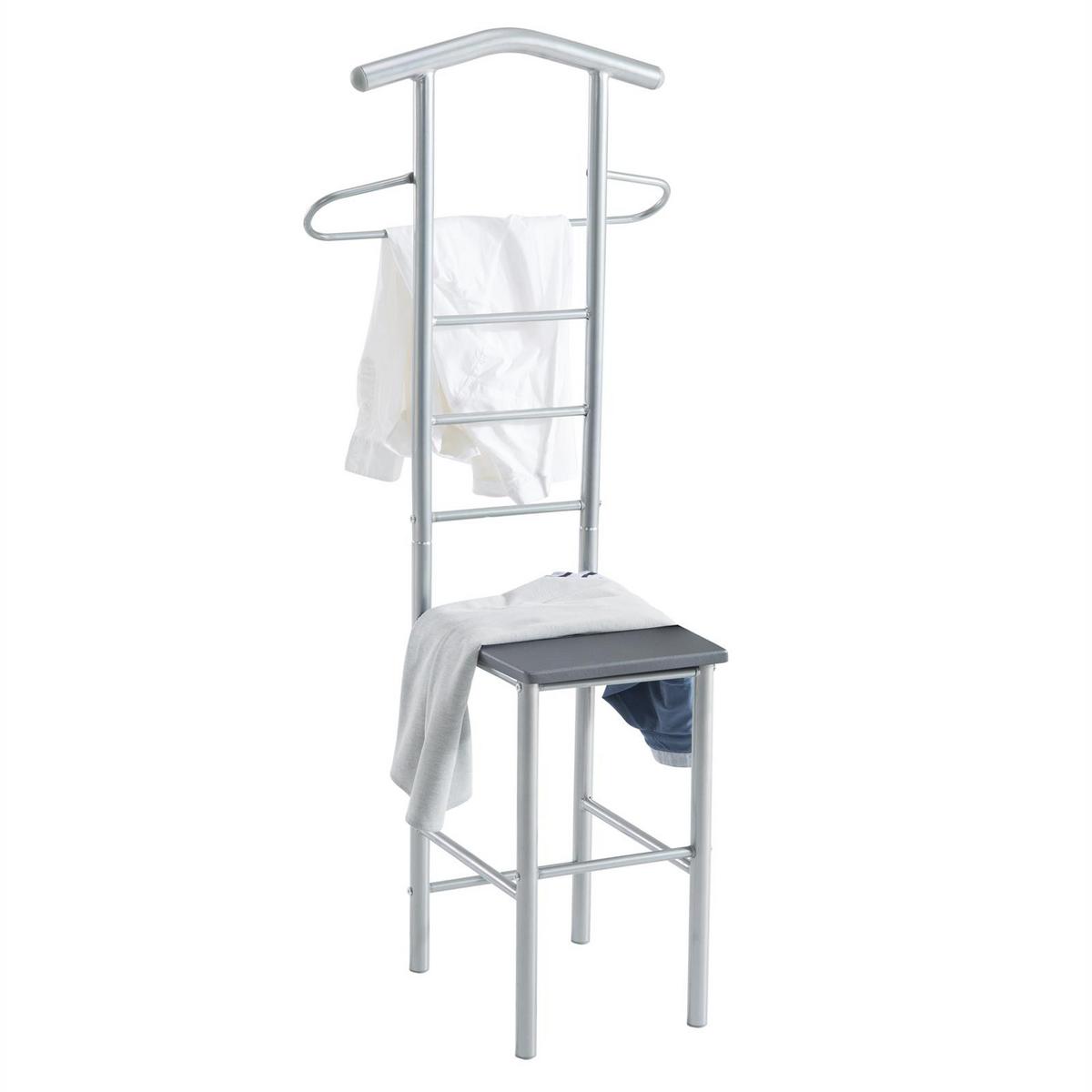 HERRENDIENER JIVO grau - Grau, Metall (53/121/47cm) - CARO-Möbel