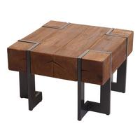 COUCHTISCH quadrat Dunkelbraun - Dunkelbraun, Holz (60/60/40cm) - MCW
