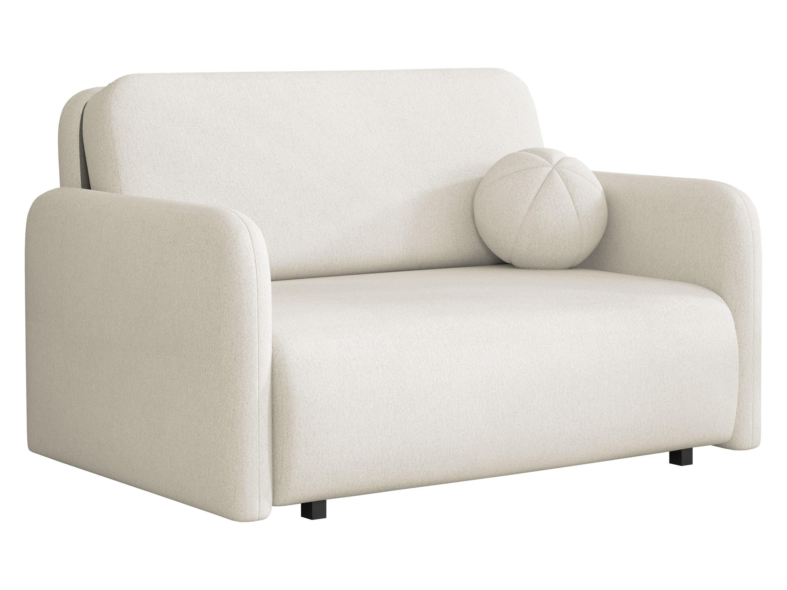 SCHLAFSOFA Viva Sun II - Creme/Schwarz, Holz/Textil (130/85/103cm) - MIRJAN24