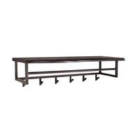 GARDEROBE ADORA Schwarz Akazie - Schwarz, Metall (100/27/30cm) - KAWOLA