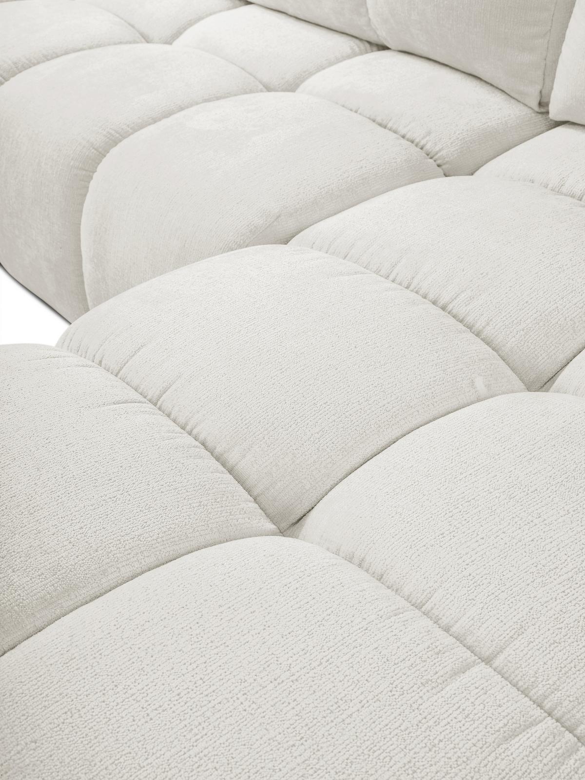 ECKSOFA L Form Hosio Cremefarbton 286/177/88 cm Rechts mit Schlaffunktion - Hellgrau/Schwarz, Kunststoff/Textil (286/177cm) - AX Living