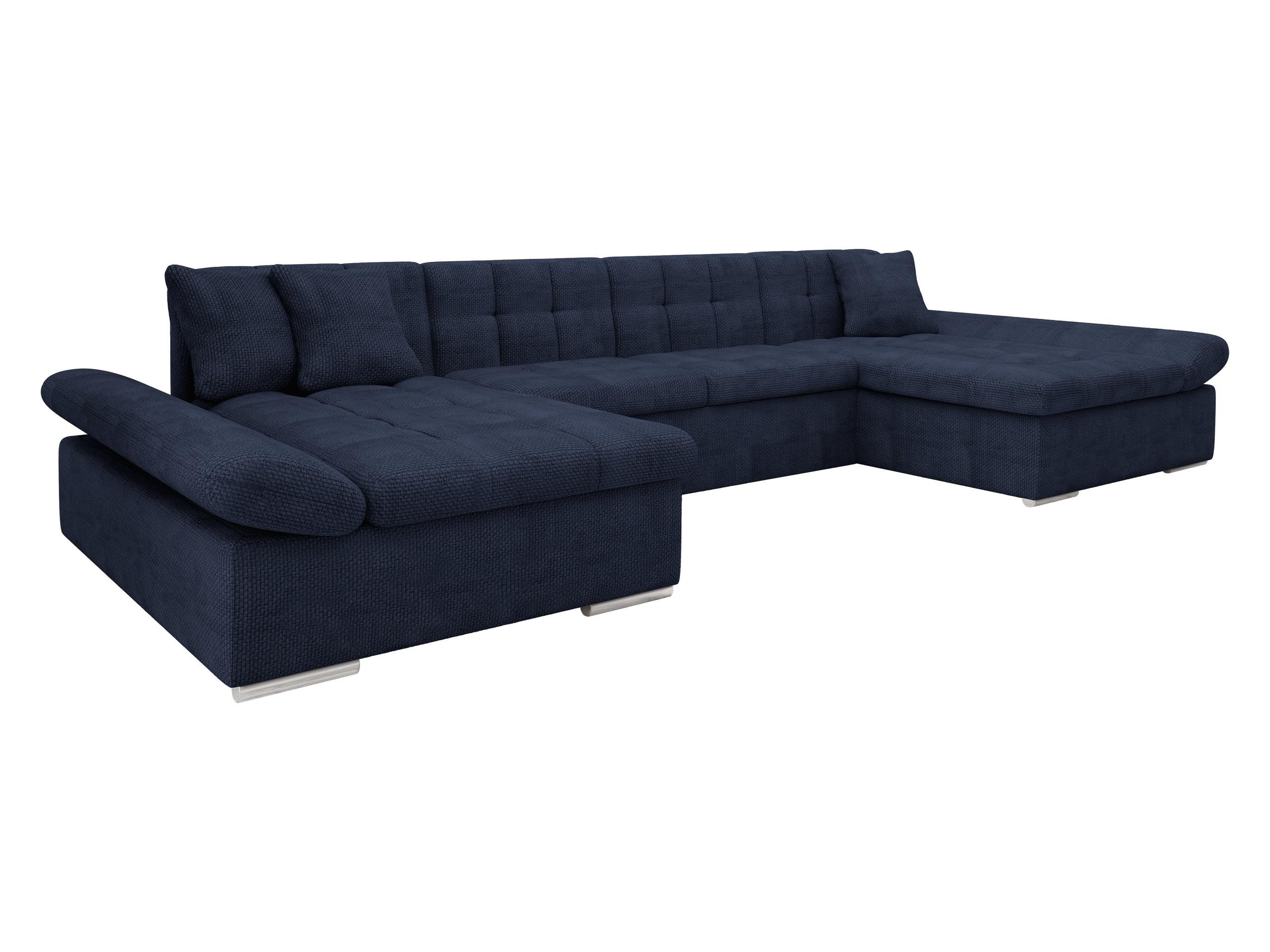 WOHNLANDSCHAFTEN Alia - Pastellblau, Holz/Textil (360/75/160cm) - MIRJAN24