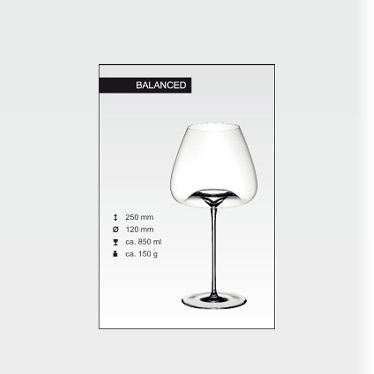 WEINGLÄSER Vision Balanced transparent 850 ml 2er Set - Transparent, Glas (0.85L) - Zieher