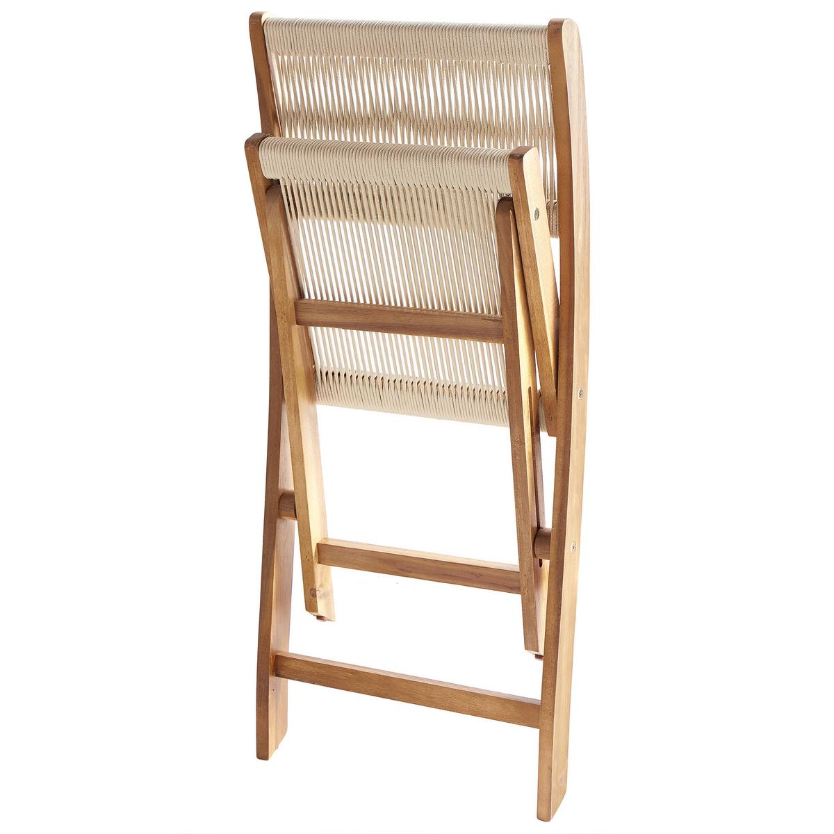 BISTRO-SET 2-Sitzer Beige Prossedi - Hellbraun/Beige, Holz - Beliani