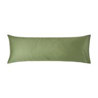 SEITENSCHLÄFERKISSENBEZUG Satin, Bio-Baumwolle, 48/136 cm - Grün, Textil (50/140cm) - Homescapes