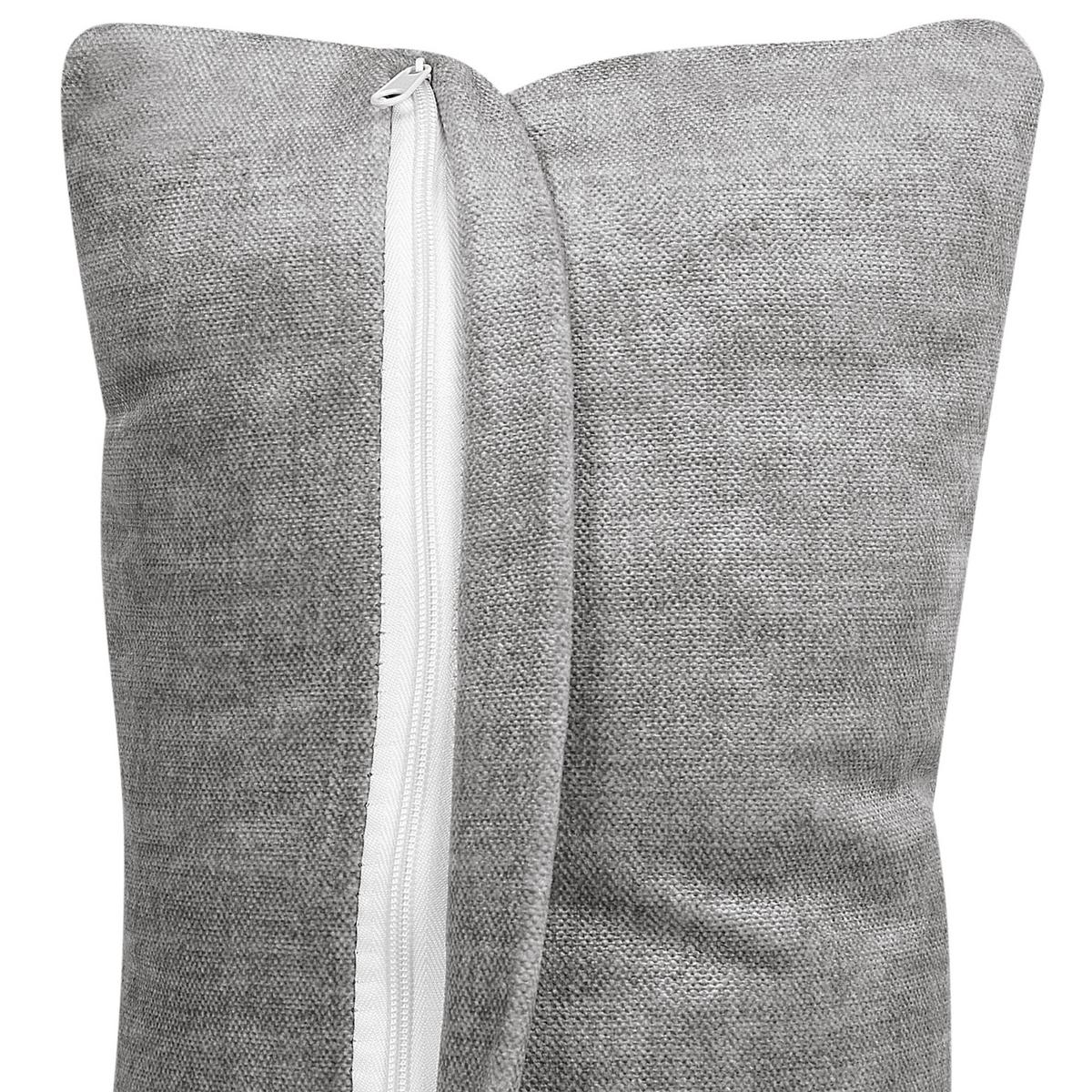 2-SITZER-SOFA grau ohne Armlehnen Hellnar - Grau, Textil (204/70/126cm) - Beliani