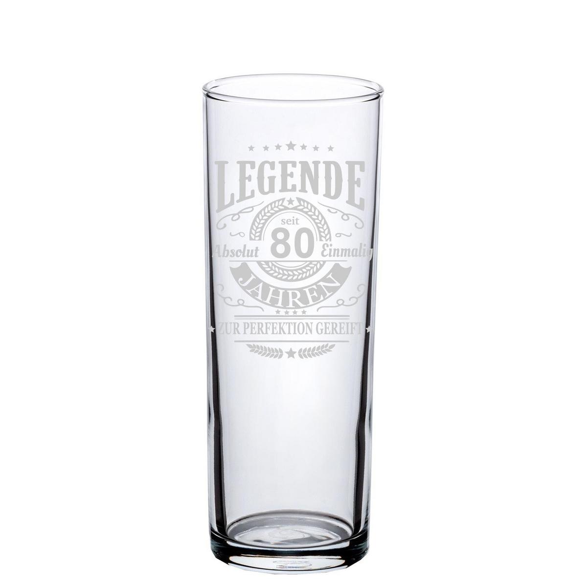 KÖLSCHGLAS KÖLNER STANGE MIT GRAVUR Legende seit 80 Jahren transparent 0,2 Liter - Transparent, Glas (0.2L) - LUXENTU