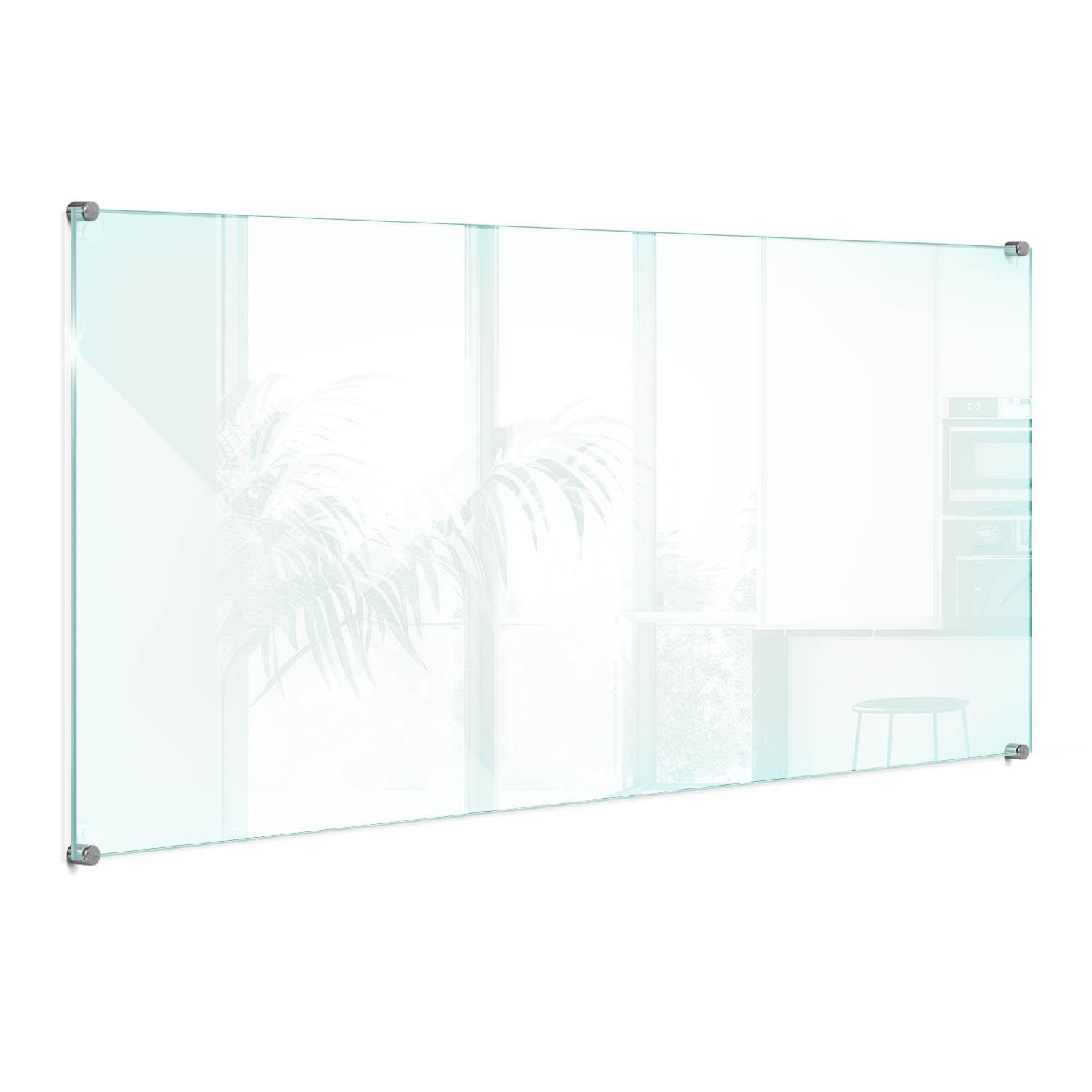 KÜCHENRÜCKWAND 100 x 50 cm Transparente Glasplatte - Transparent, Glas (100/50/0.4cm) - TULUP