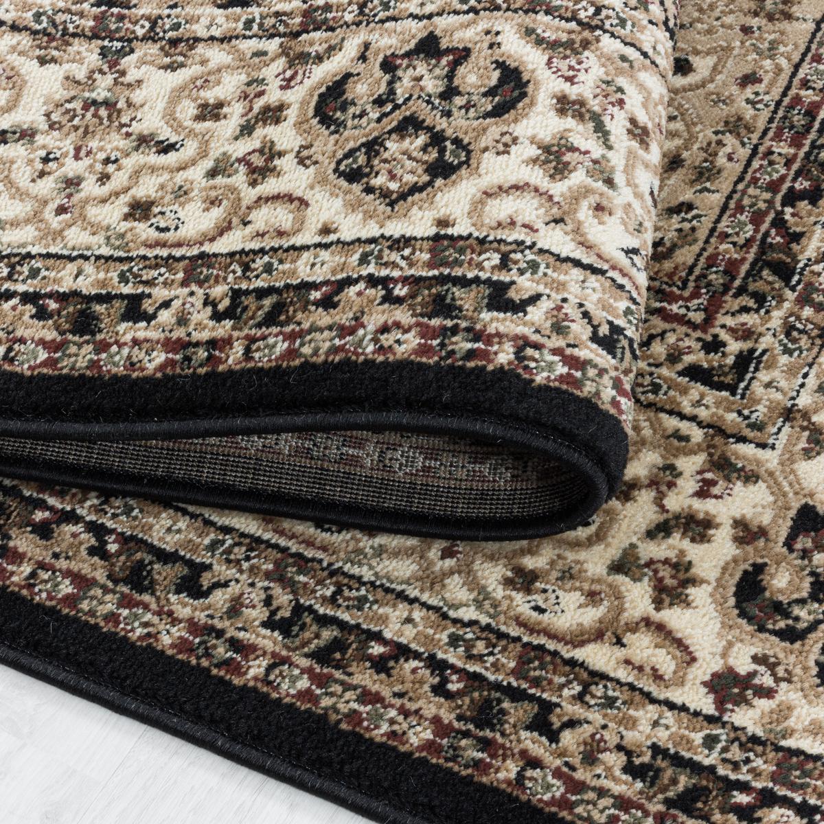 TEPPICH Kurzflor GEISLER in Schwarz, orientalisch, aus Polypropylen, 240 x 340 cm - Beige, Textil (340/240cm) - KADIMA DESIGN