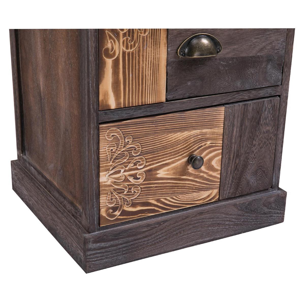 KOMMODE MARA graubraun - Graubraun, Holz (40/84/37cm) - CARO-Möbel