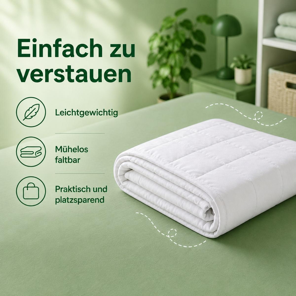 BETTDECKE für heiße Sommer 220 x 240 cm - Weiß, Textil (220/240cm) - Schlaftroll