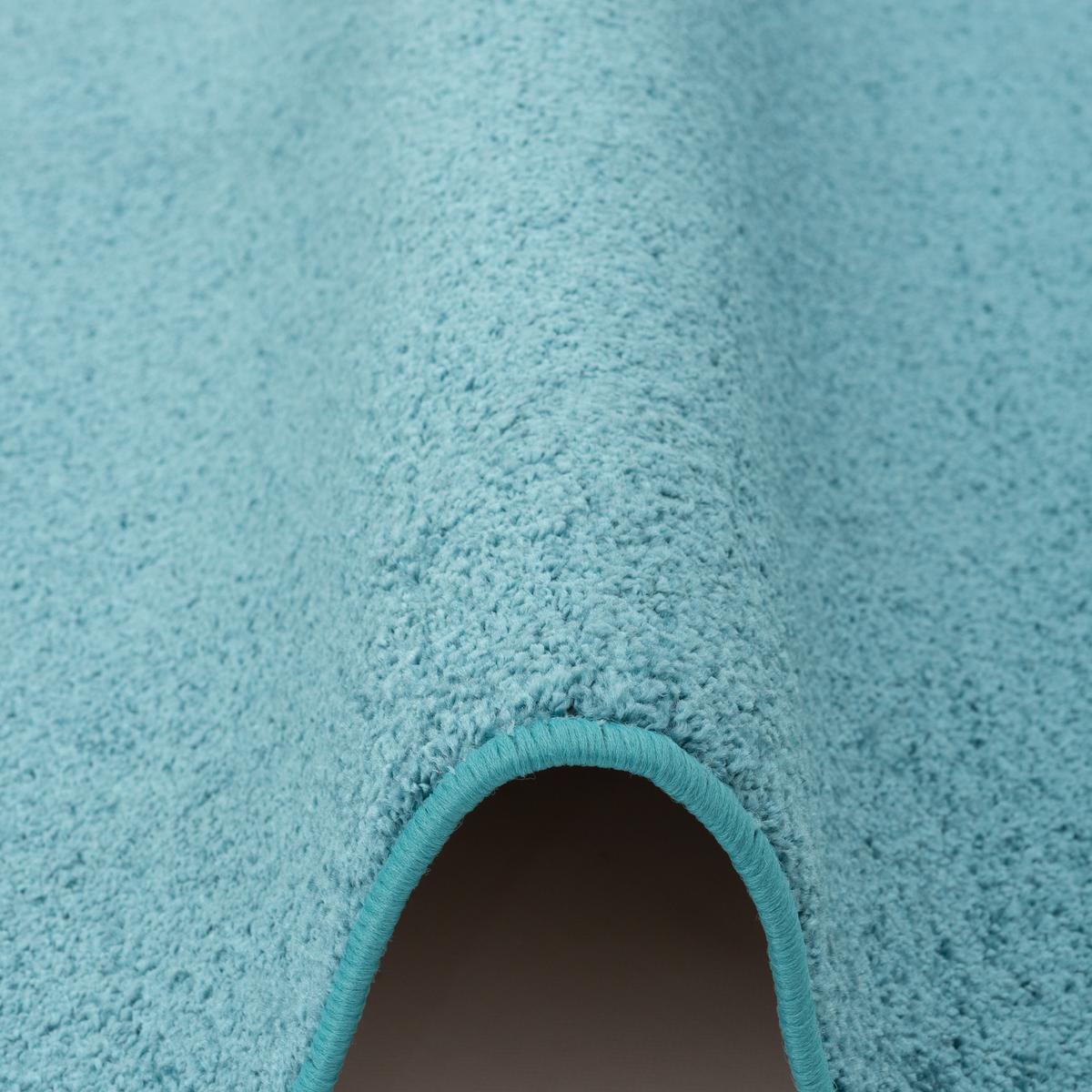 HOCHFLOR VELOURS TEPPICH MONA - Petrol, Textil (80/200cm) - Snapstyle