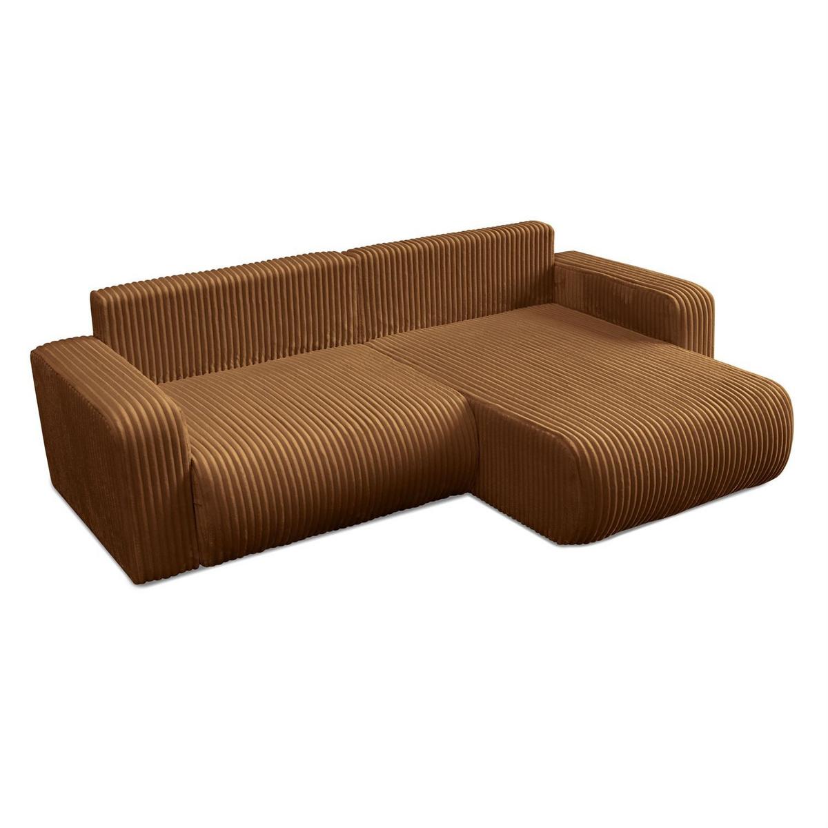 ECKSOFA MOVE mit Schlaffunktion und Bettkasten, Tilia 56 - Bernsteinfarben, Textil (247/143cm) - Lookway